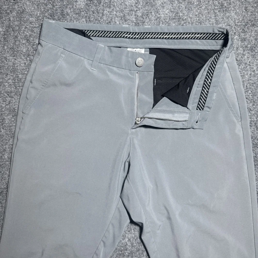 Primo Pants Men 31 Short Gray Golf Joggers Performance Stretch Ankle Zip 31x26
